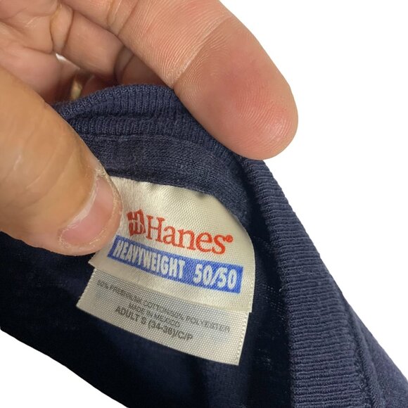 Vintage Mens FatCats Cafe Port San Luis Crewneck Short Sleeve Size S Drk Blue - Picture 4 of 4